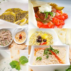 Image showing middle east food collage 