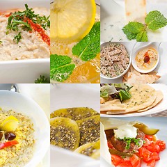 Image showing middle east food collage 