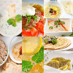 Image showing middle east food collage 