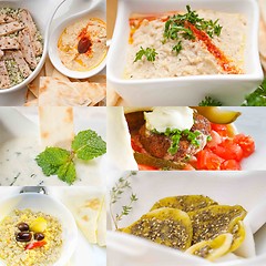 Image showing middle east food collage 