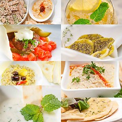 Image showing middle east food collage 