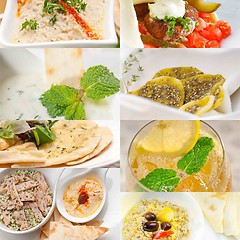 Image showing middle east food collage 