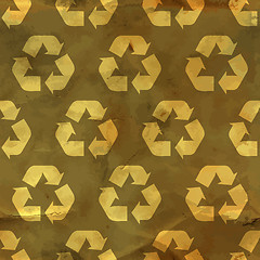 Image showing Recycle. Seamless pattern.