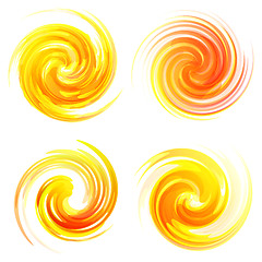 Image showing Sunny swirl elements