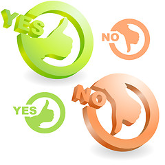 Image showing Yes and No