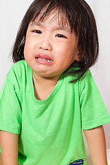 Image showing Little Asain Chinese Crying