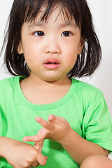 Image showing Little Asain Chinese Crying