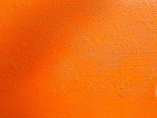 Image showing Retro look Orange plaster wall