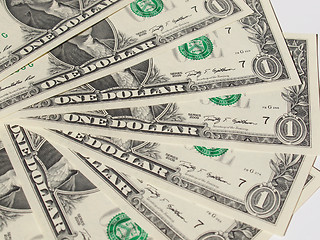 Image showing Dollar notes 1 Dollar