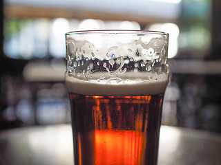 Image showing Pint of beer