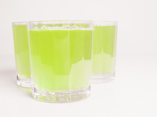 Image showing Green apple juice