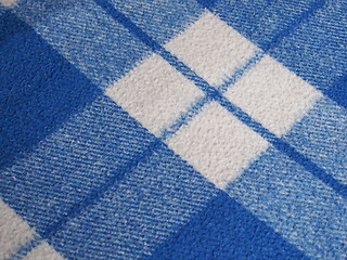 Image showing Blue tartan background