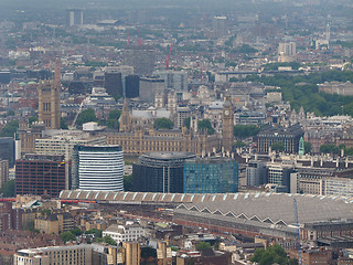 Image showing Aerial view of London