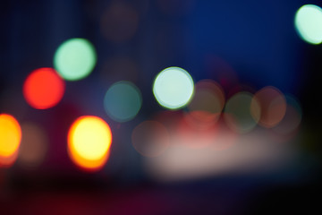 Image showing blured treffic street lights