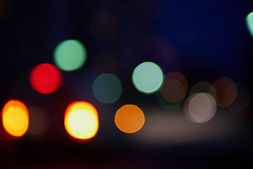Image showing blured treffic street lights