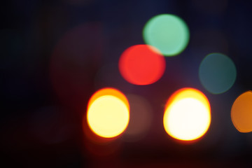 Image showing blured treffic street lights