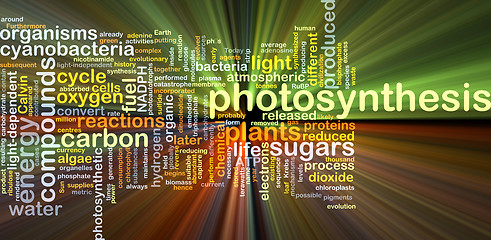 Image showing Photosynthesis background concept glowing