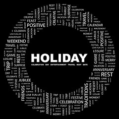 Image showing HOLIDAY.