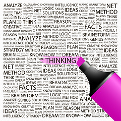 Image showing THINKING