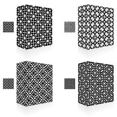 Image showing Packaging box. Seamless pattern.
