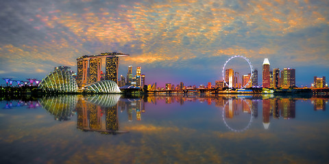 Image showing Singapore Skyline Panorama