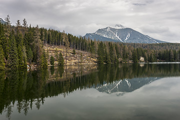 Image showing Mountain Lake in Slovakia Tatra 