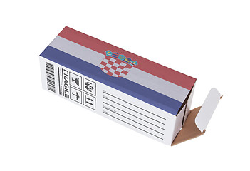 Image showing Concept of export - Product of Croatia