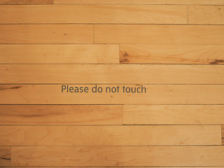 Image showing Do not touch