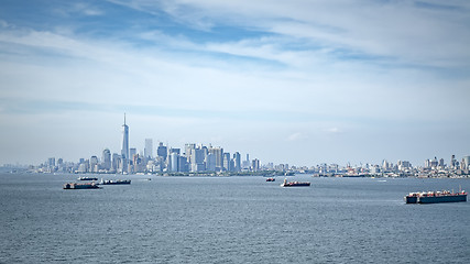 Image showing cargo ship at New York