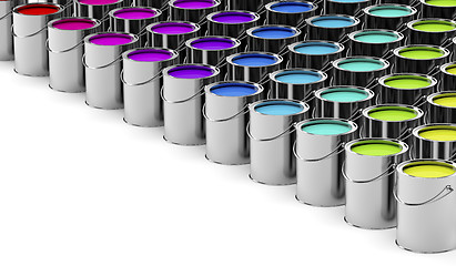 Image showing Paint cans