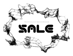 Image showing Sale triangle background