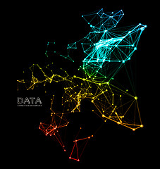 Image showing Abstract network connection background