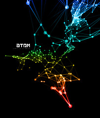 Image showing Abstract network connection background