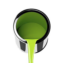 Image showing Green paint