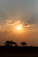 Image showing African sunset