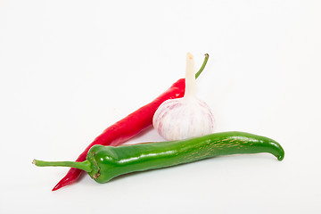 Image showing Pepper and garlic    