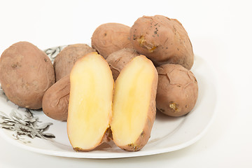 Image showing boiled potatoes  