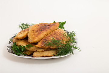 Image showing Pasties on the plate   