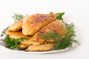 Image showing Pasties on the plate   