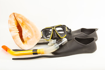 Image showing Set for snorkelling  