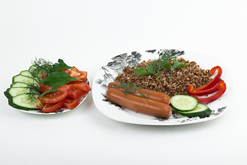 Image showing The second dish and a salad    