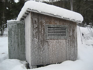 Image showing Frozen building, Norway