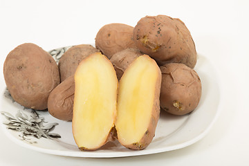 Image showing boiled potatoes  