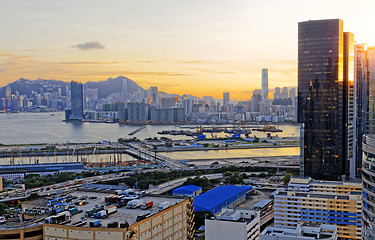 Image showing Hong Kong Sunset