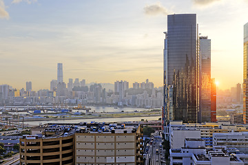 Image showing Hong Kong Sunset