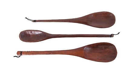 Image showing Wooden spoons isolated