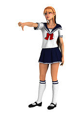 Image showing Schoolgirl