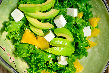 Image showing fresh avocado salad 