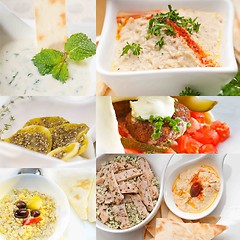 Image showing middle east food collage 