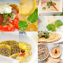 Image showing middle east food collage 